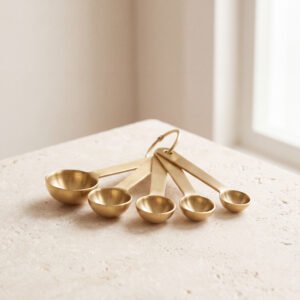 Brass Measuring Spoons — Set of 5